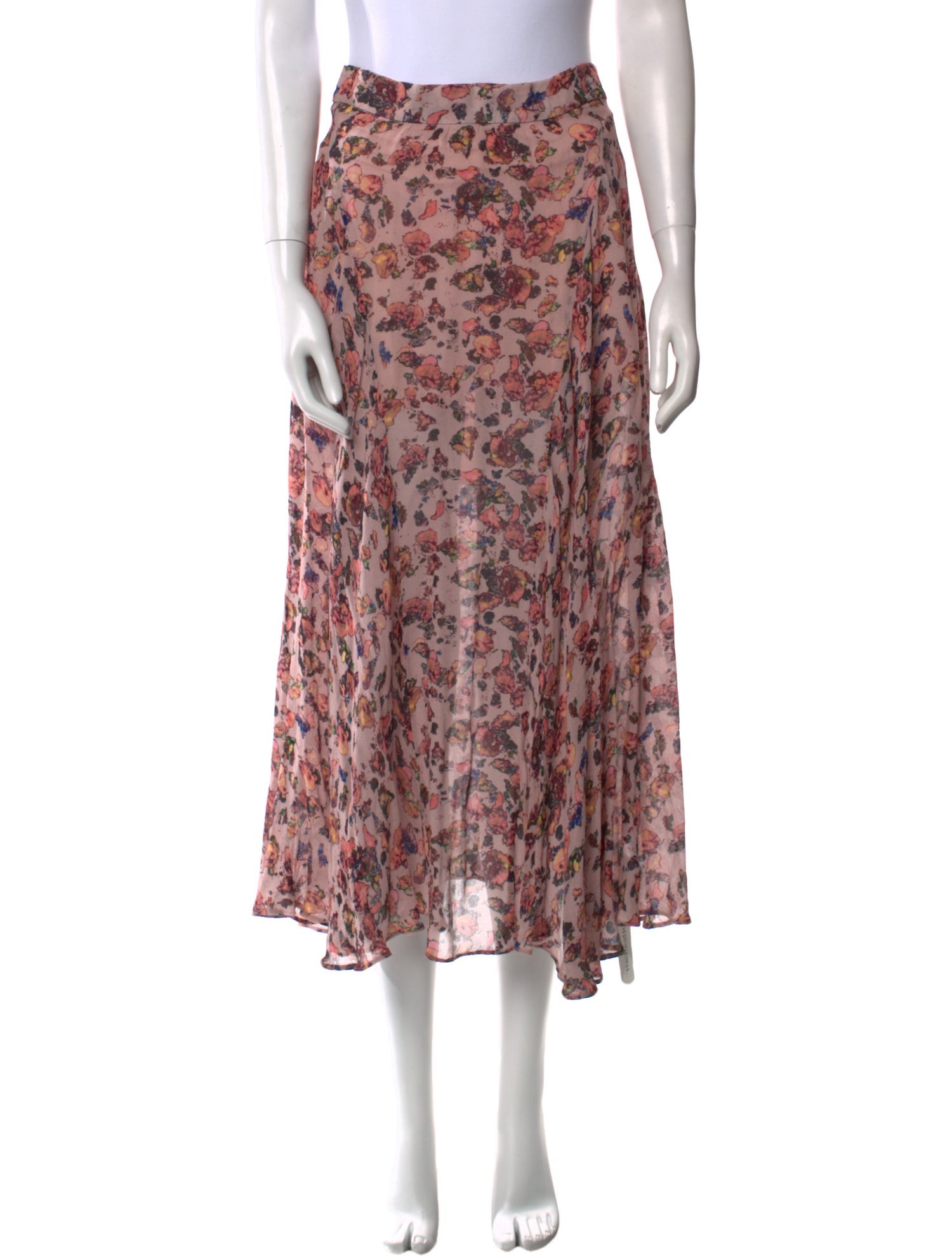 Iro Floral Print Midi Length Skirt