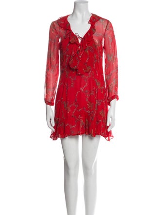 Iro Floral Print Mini Dress