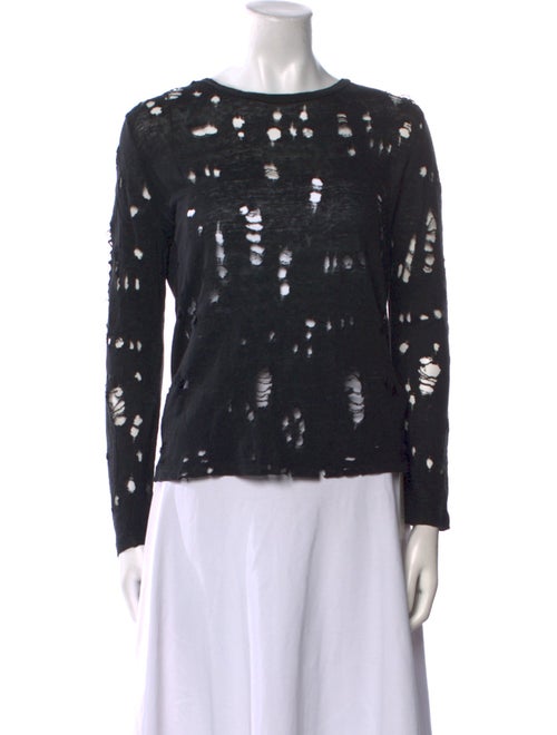 Iro Linen Scoop Neck Top