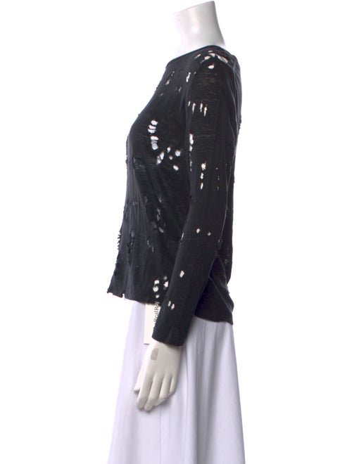 Iro Linen Scoop Neck Top