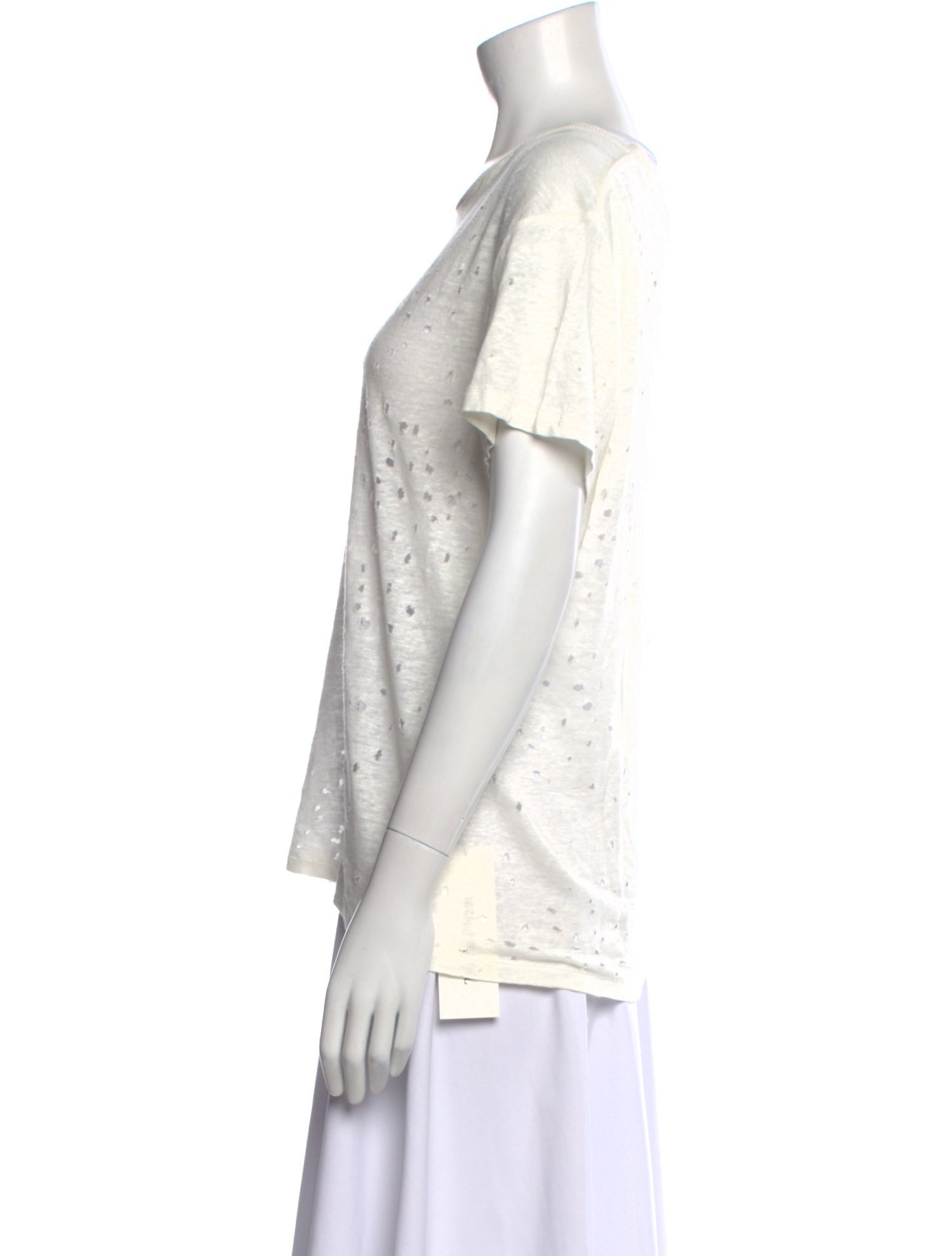 Iro Linen Scoop Neck T-Shirt