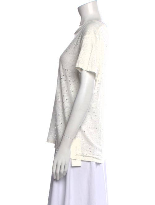 Iro Linen Scoop Neck T-Shirt