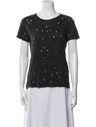 Iro Linen Scoop Neck T-Shirt