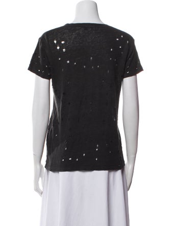 Iro Linen Scoop Neck T-Shirt