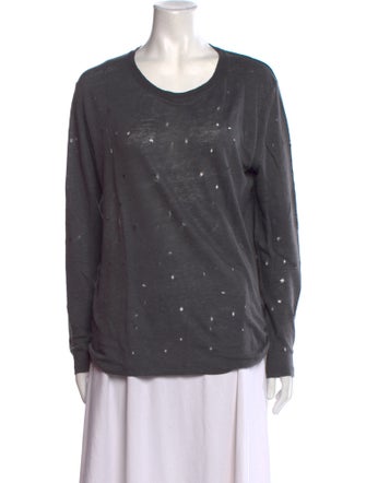 Iro Linen Scoop Neck T-Shirt