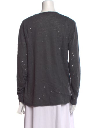 Iro Linen Scoop Neck T-Shirt