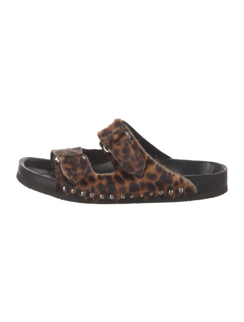 Iro Ponyhair Animal Print Flats