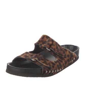 Iro Ponyhair Animal Print Flats