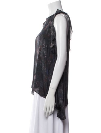 Iro Silk Floral Print Blouse
