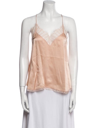 Iro Silk Square Neckline Top