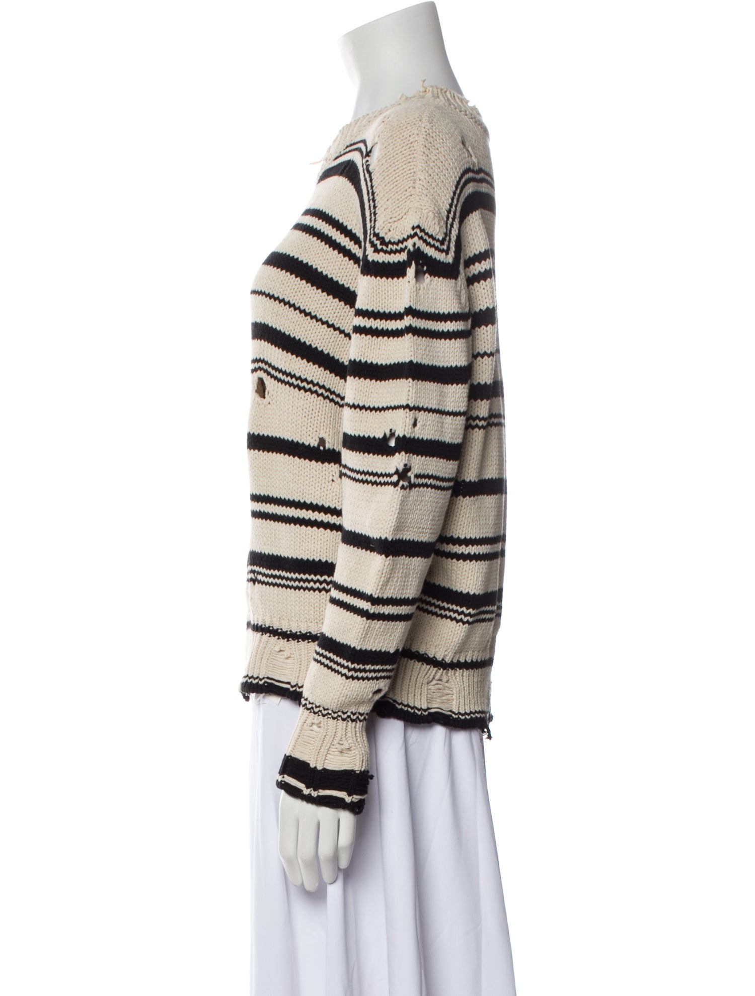 Iro Striped Crew Neck Sweater