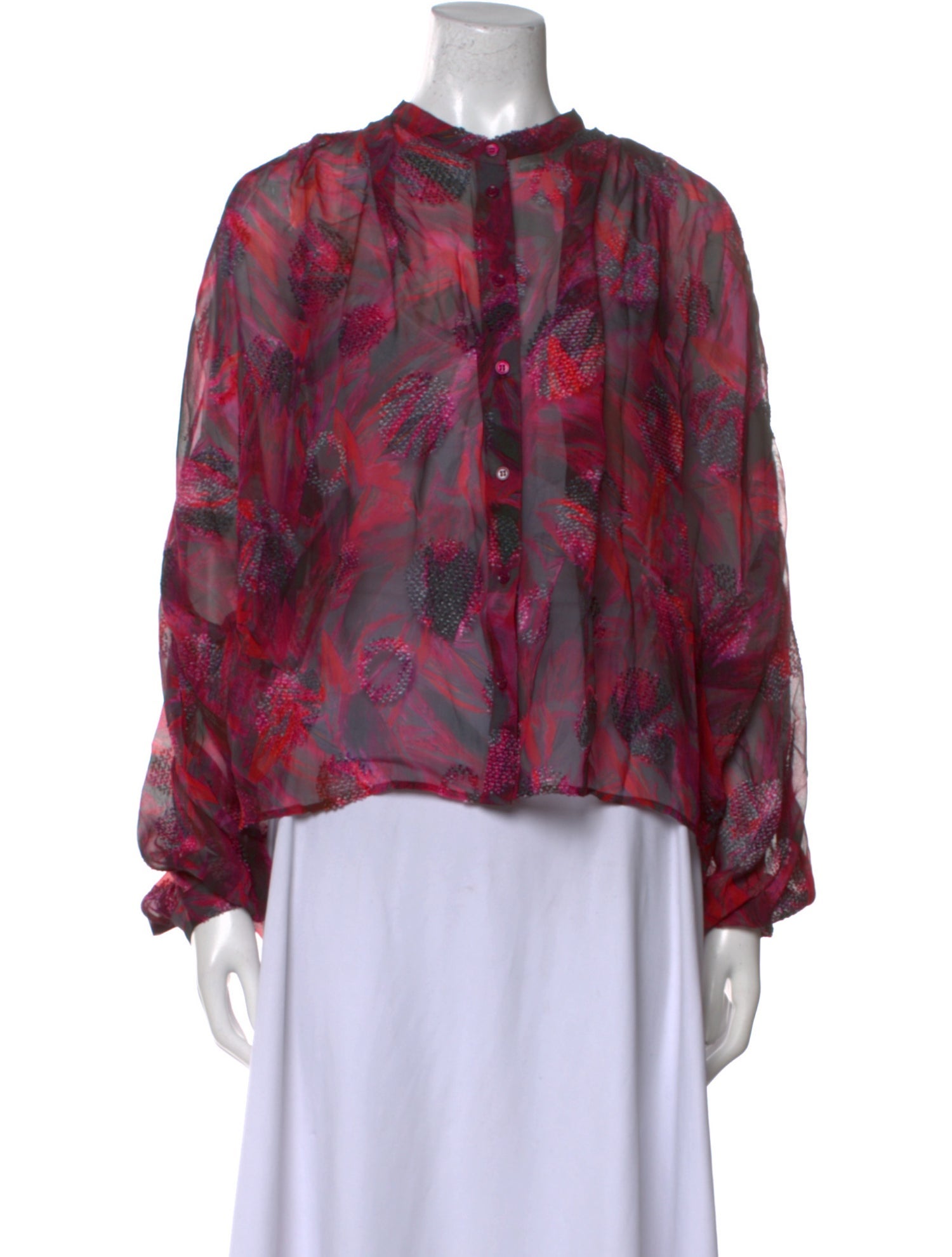 Iro Silk Floral Print Blouse w/ Tags