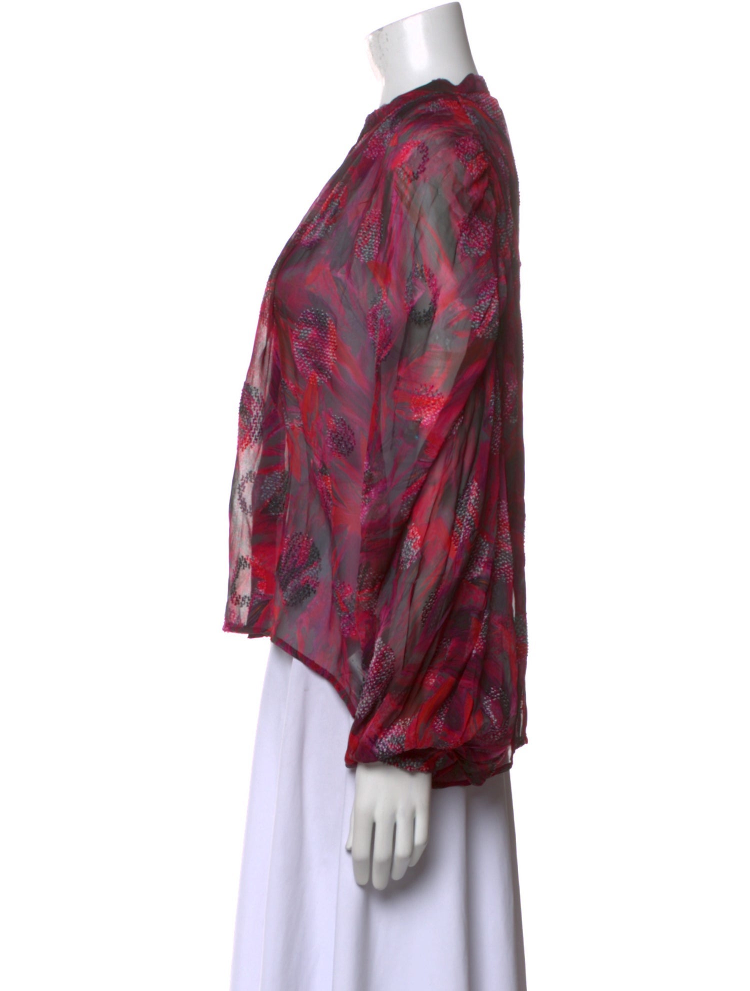 Iro Silk Floral Print Blouse w/ Tags