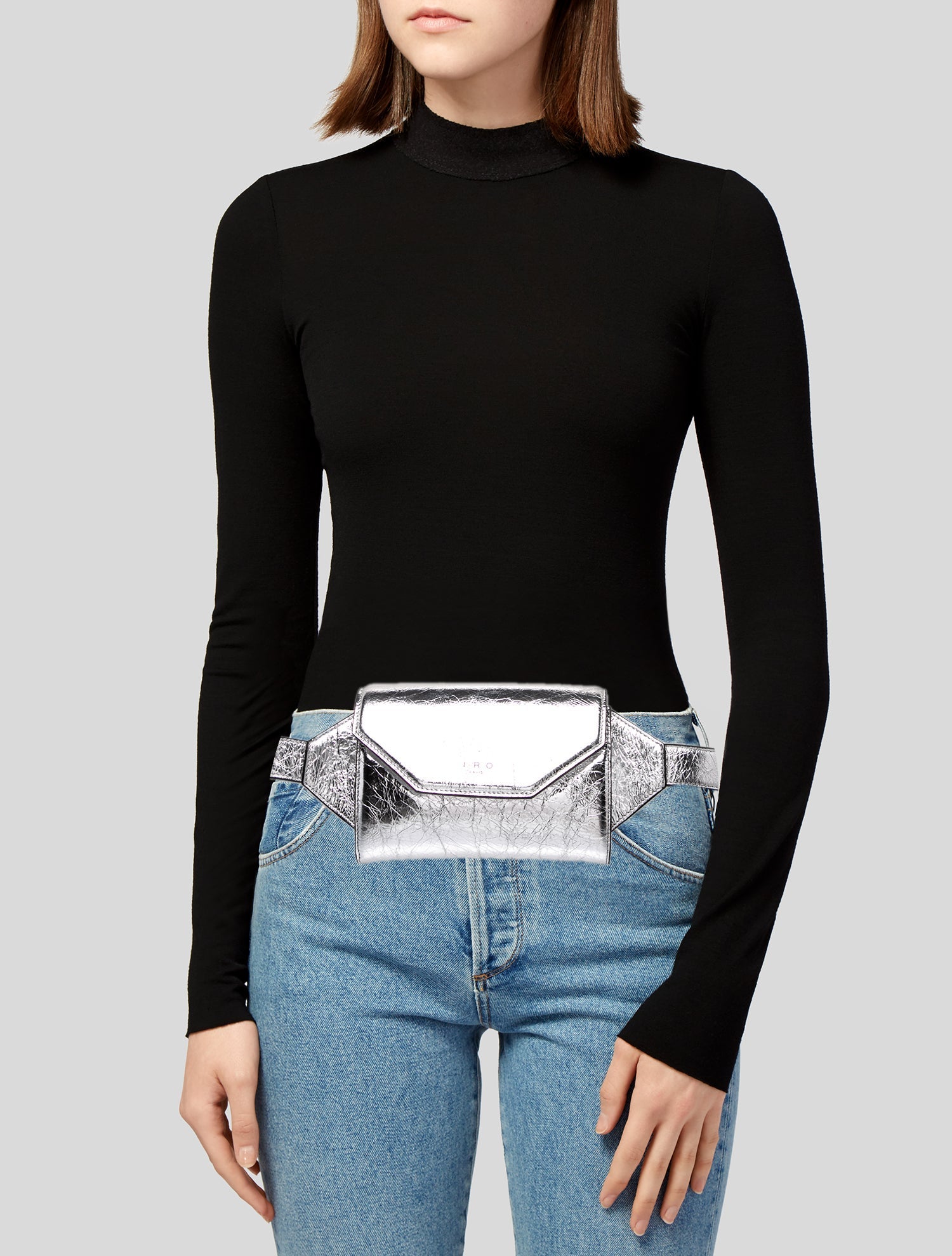 Iro Patent Leather Belt Bag