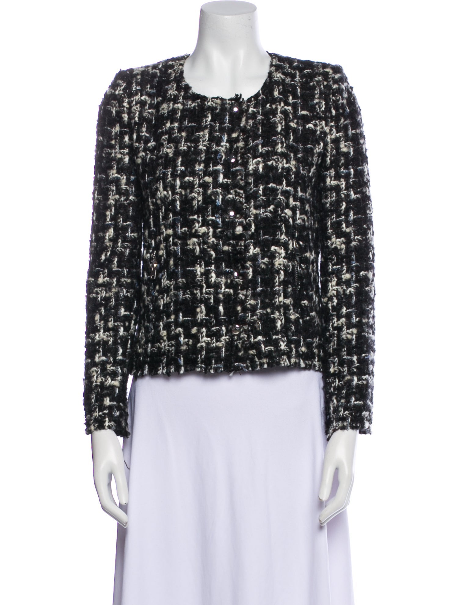 Iro Wool Tweed Pattern Evening Jacket