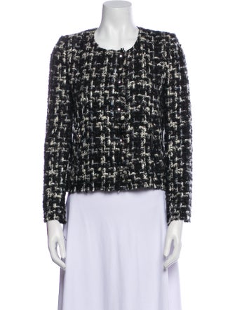 Iro Wool Tweed Pattern Evening Jacket