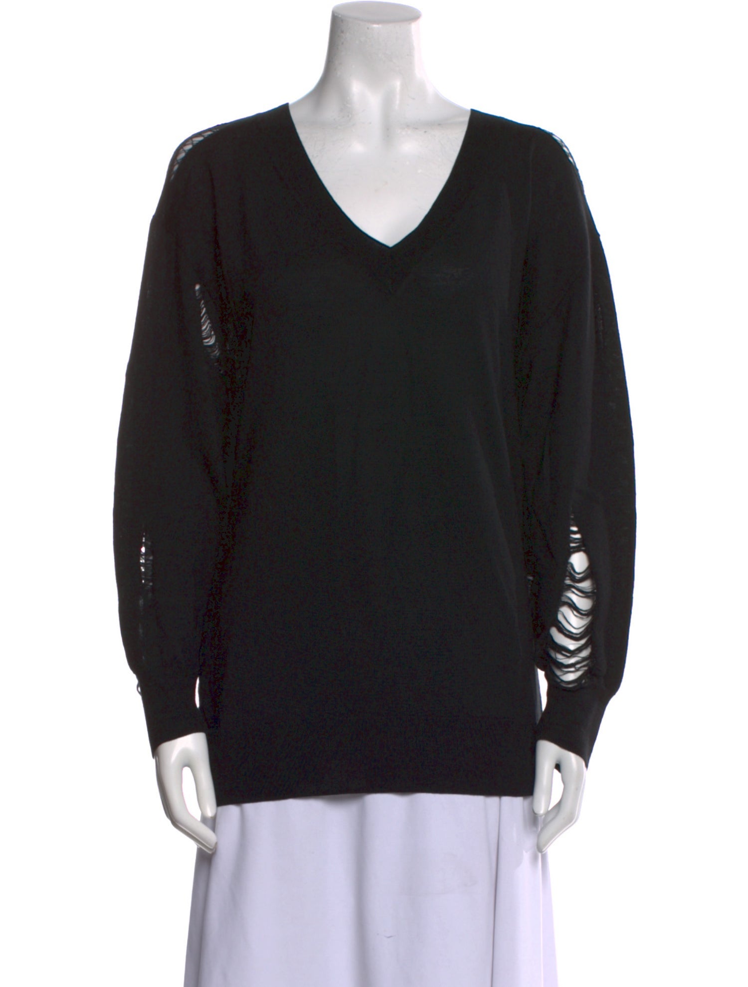 Iro V-Neck Long Sleeve Sweatshirt
