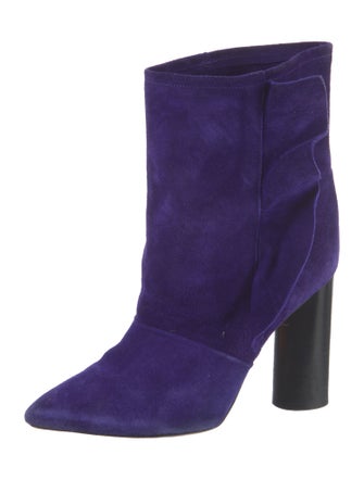 Iro Suede Ruffle Embellishment Boots