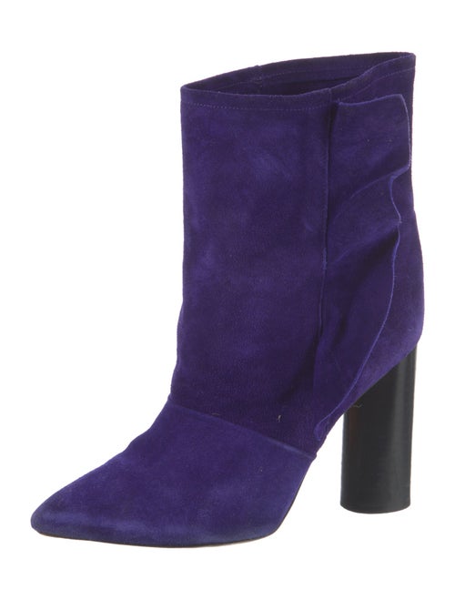 Iro Suede Ruffle Embellishment Boots