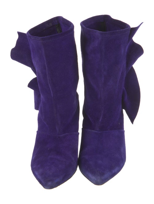 Iro Suede Ruffle Embellishment Boots