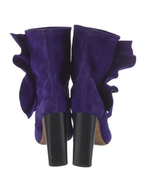 Iro Suede Ruffle Embellishment Boots