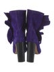Iro Suede Ruffle Embellishment Boots