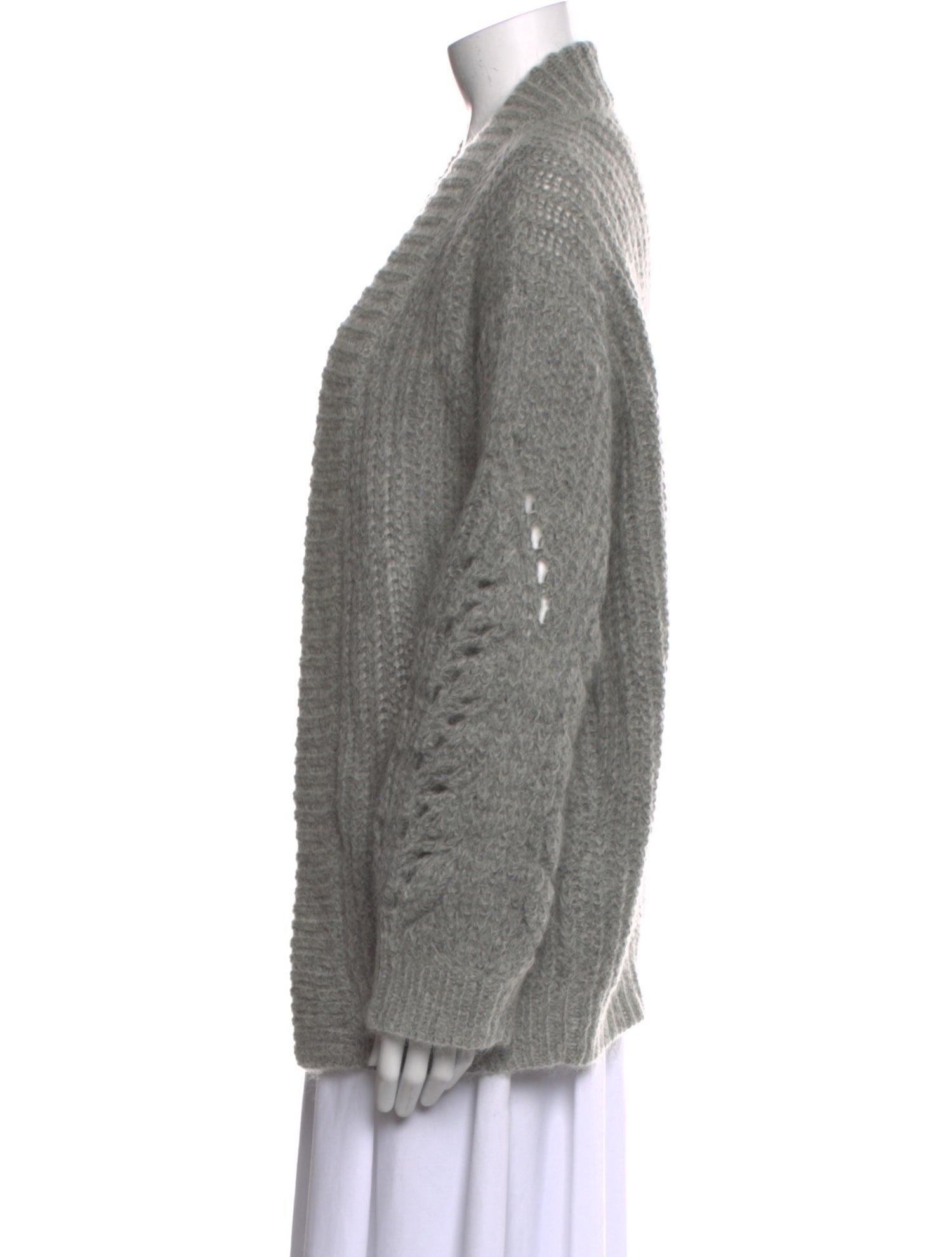 Iro Nylon Open Front Sweater