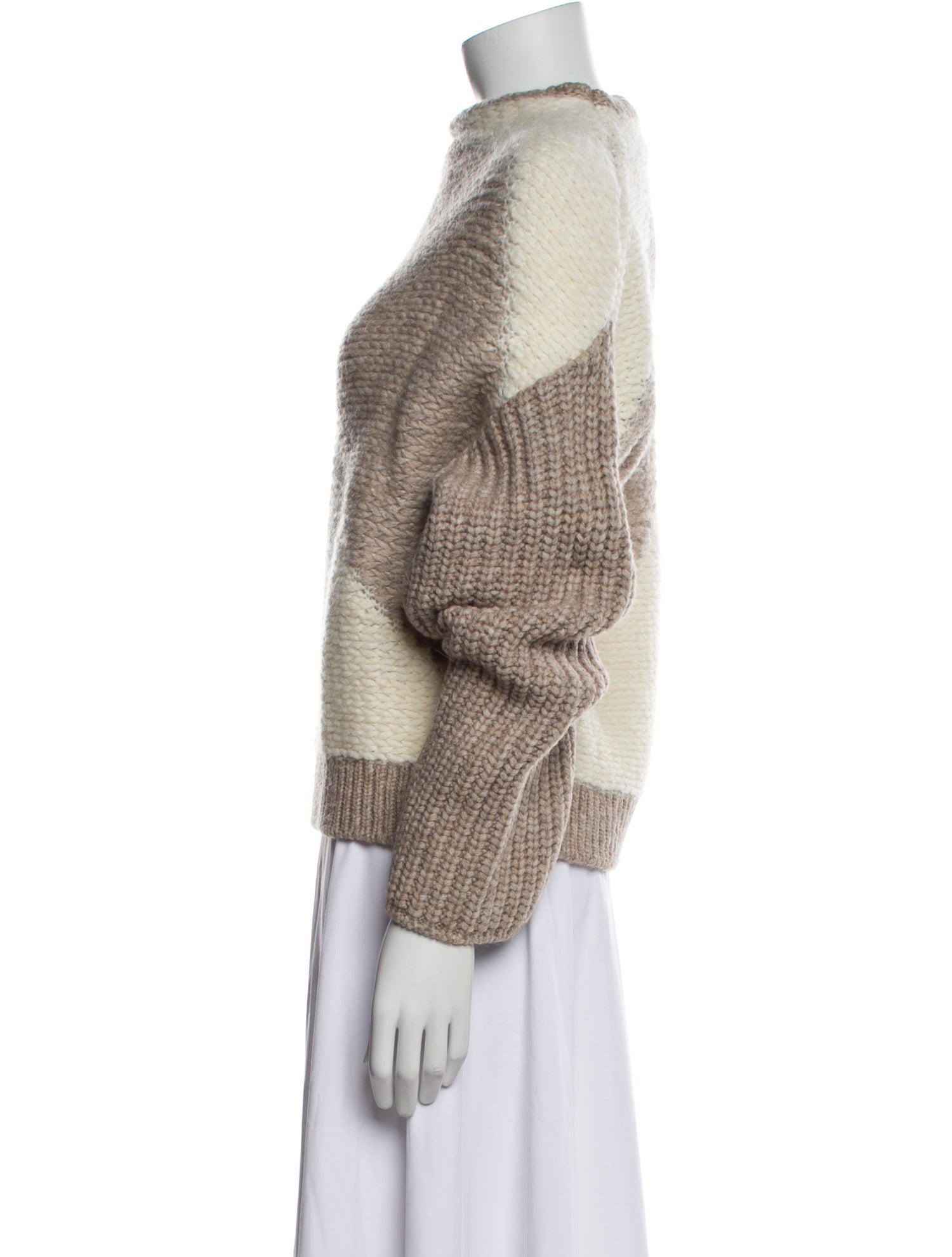 Iro Wool Colorblock Pattern Sweater w/ Tags