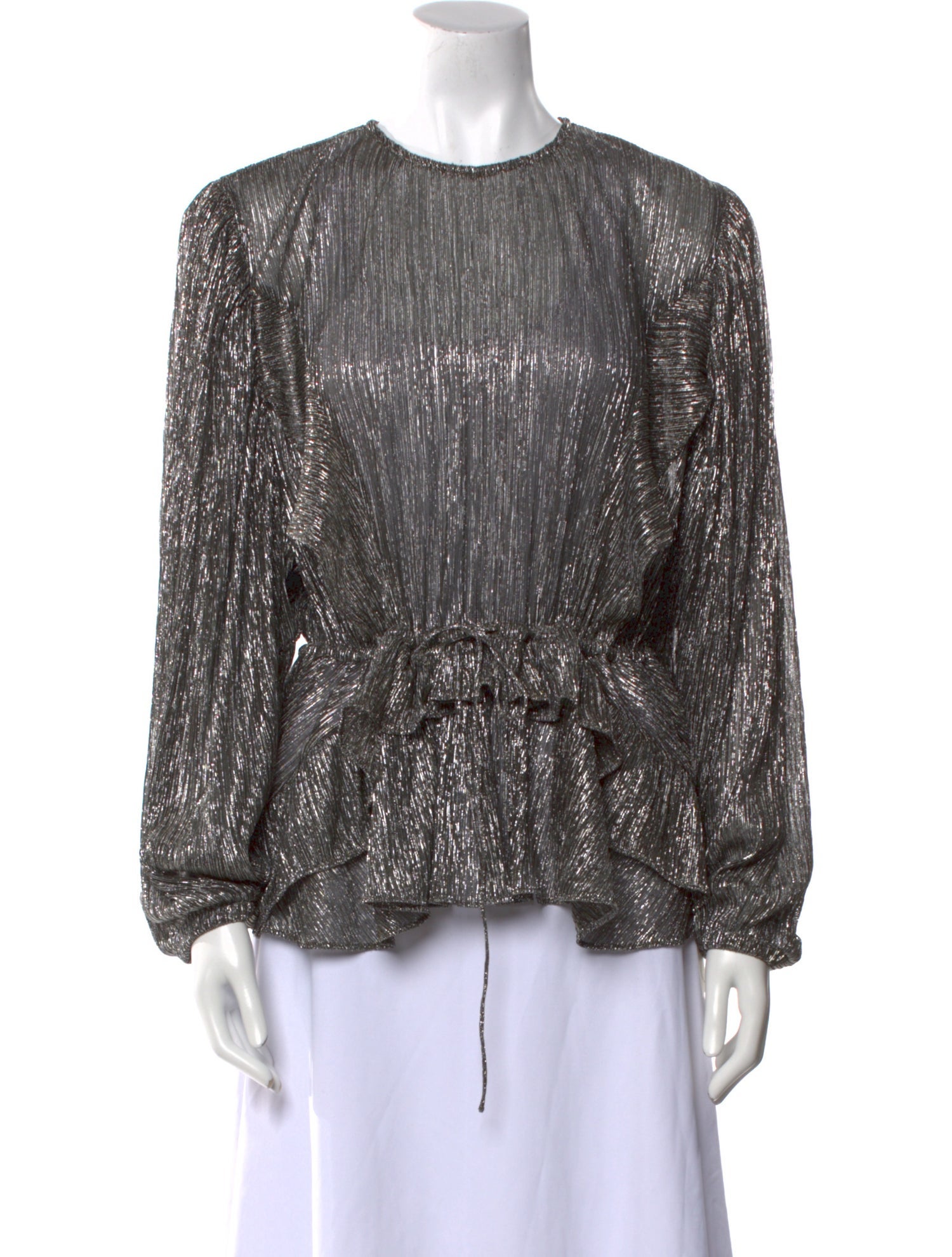 Iro Crew Neck Long Sleeve Blouse