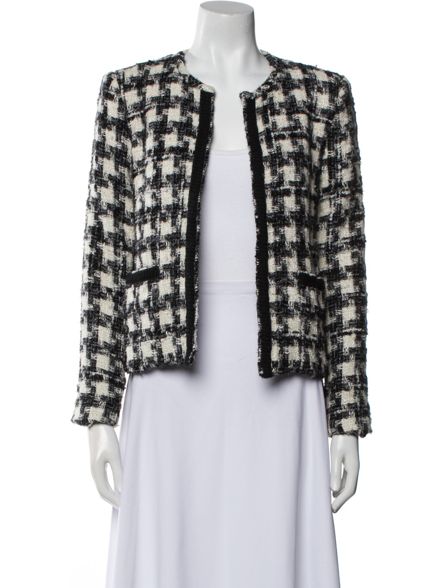 Iro Plaid Print Evening Jacket