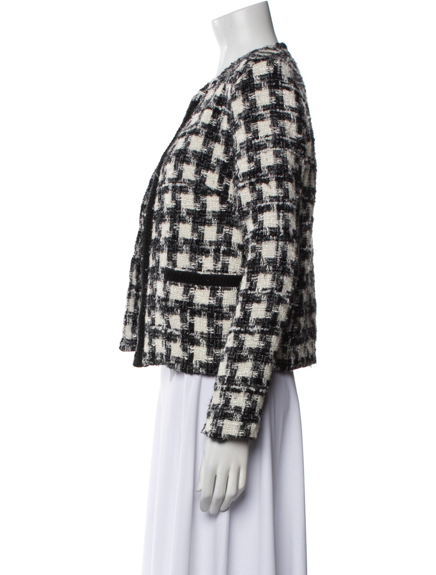 Iro Plaid Print Evening Jacket