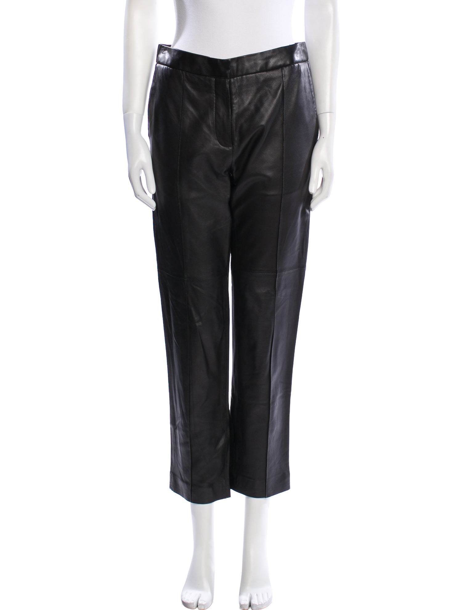 Iro Lamb Leather Straight Leg Pants