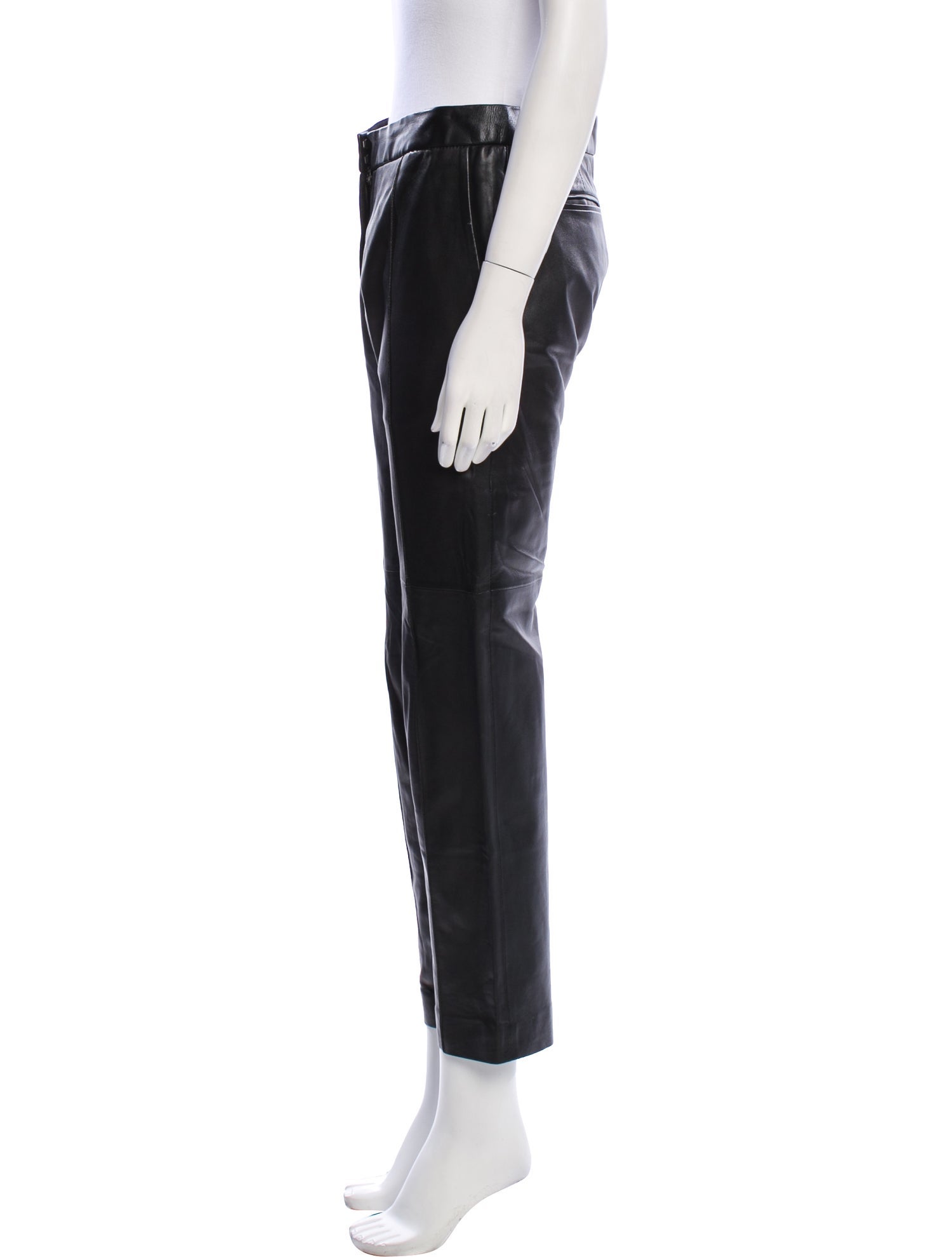 Iro Lamb Leather Straight Leg Pants