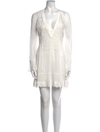 Iro V-Neck Mini Dress