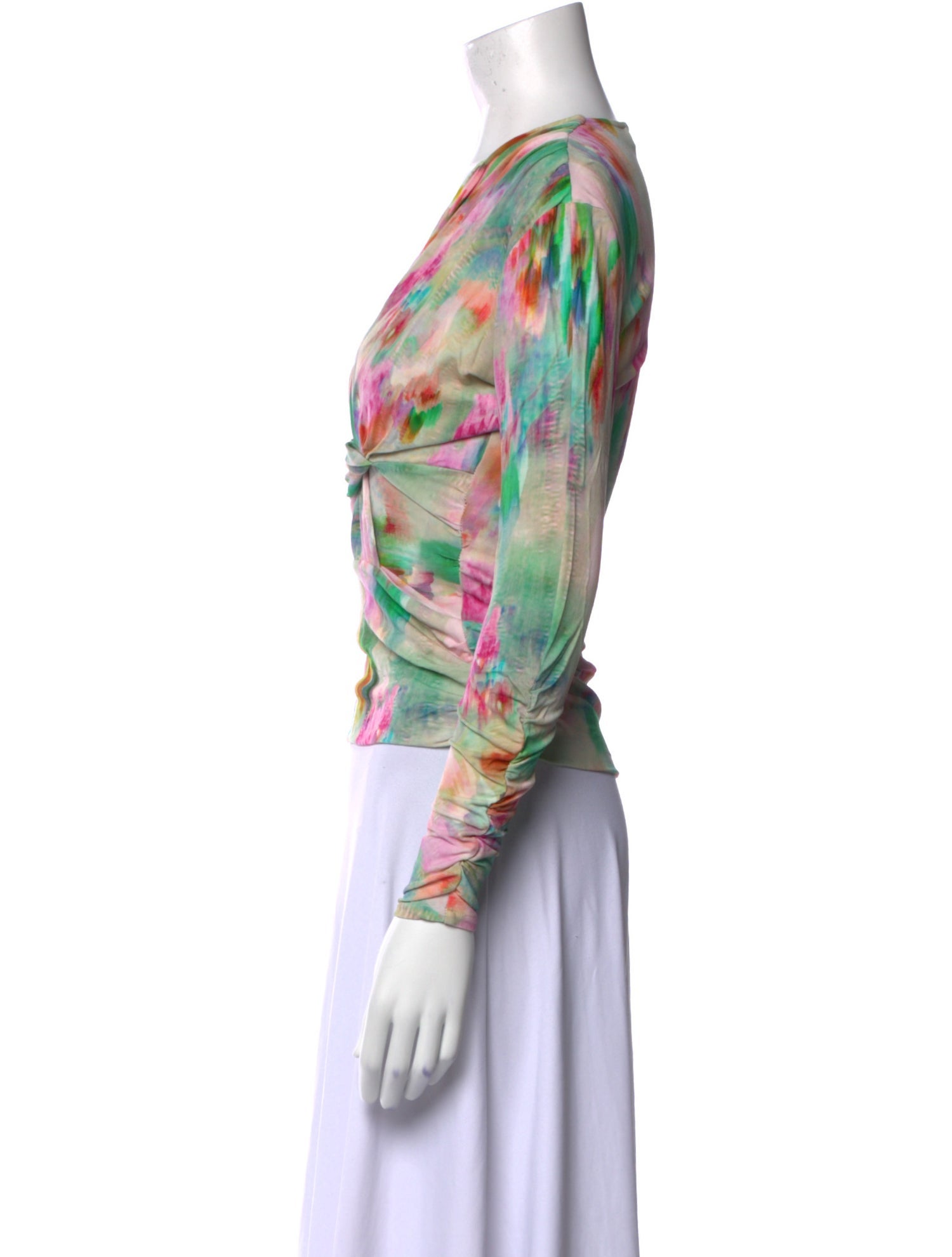 Iro Printed V-Neck Blouse