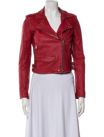 Iro Lamb Leather Biker Jacket