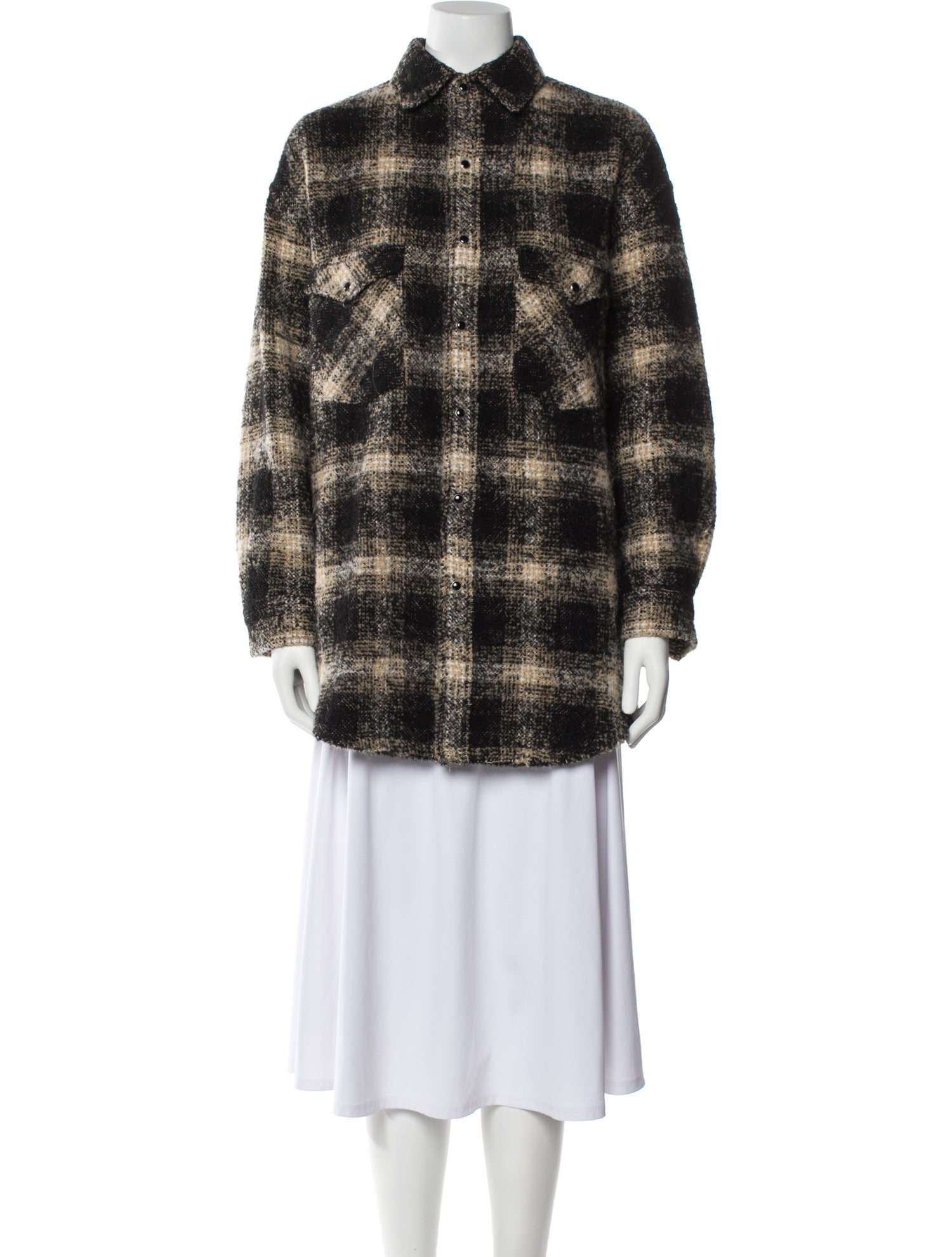 Iro Plaid Print Jacket