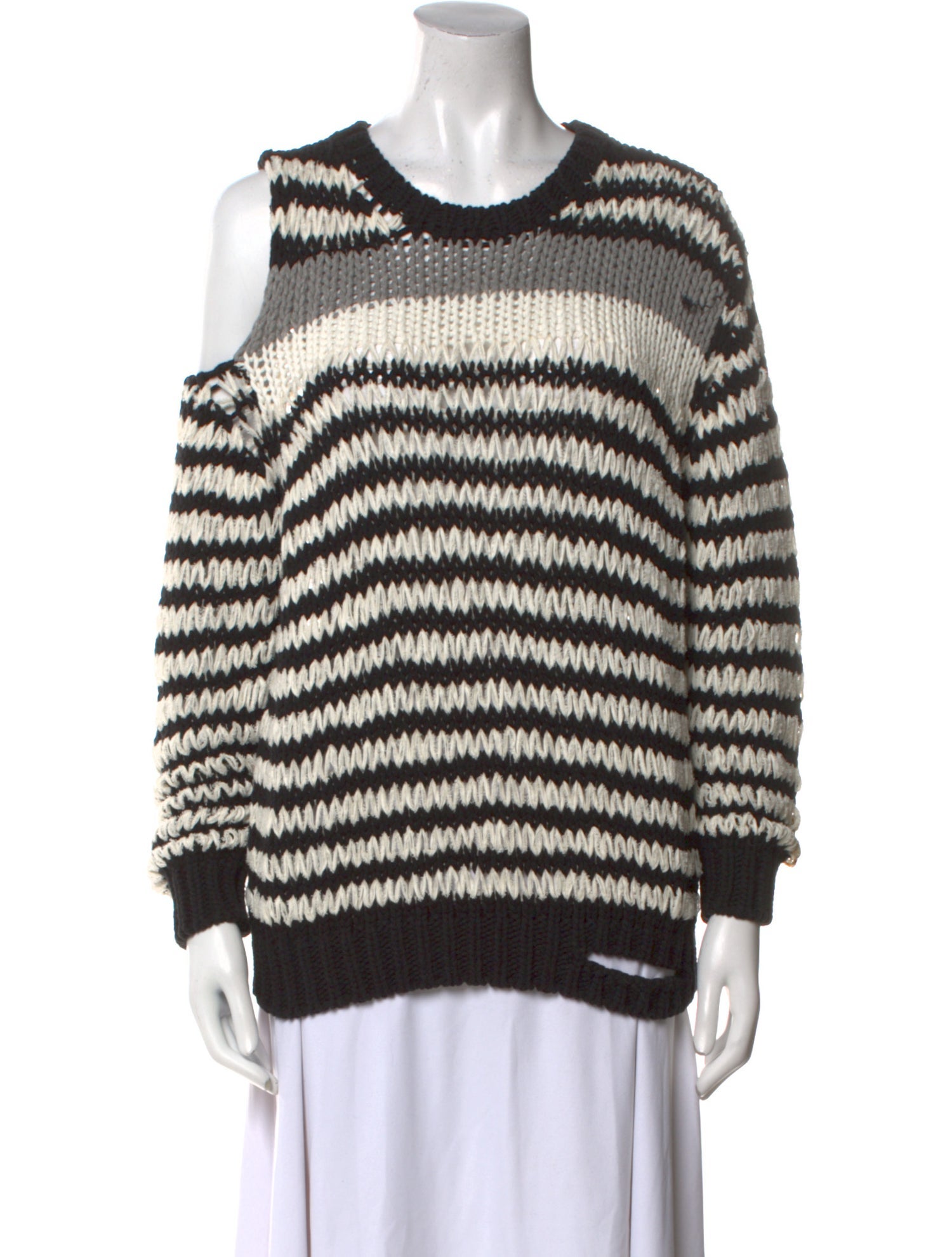 Iro Striped Crew Neck Sweater