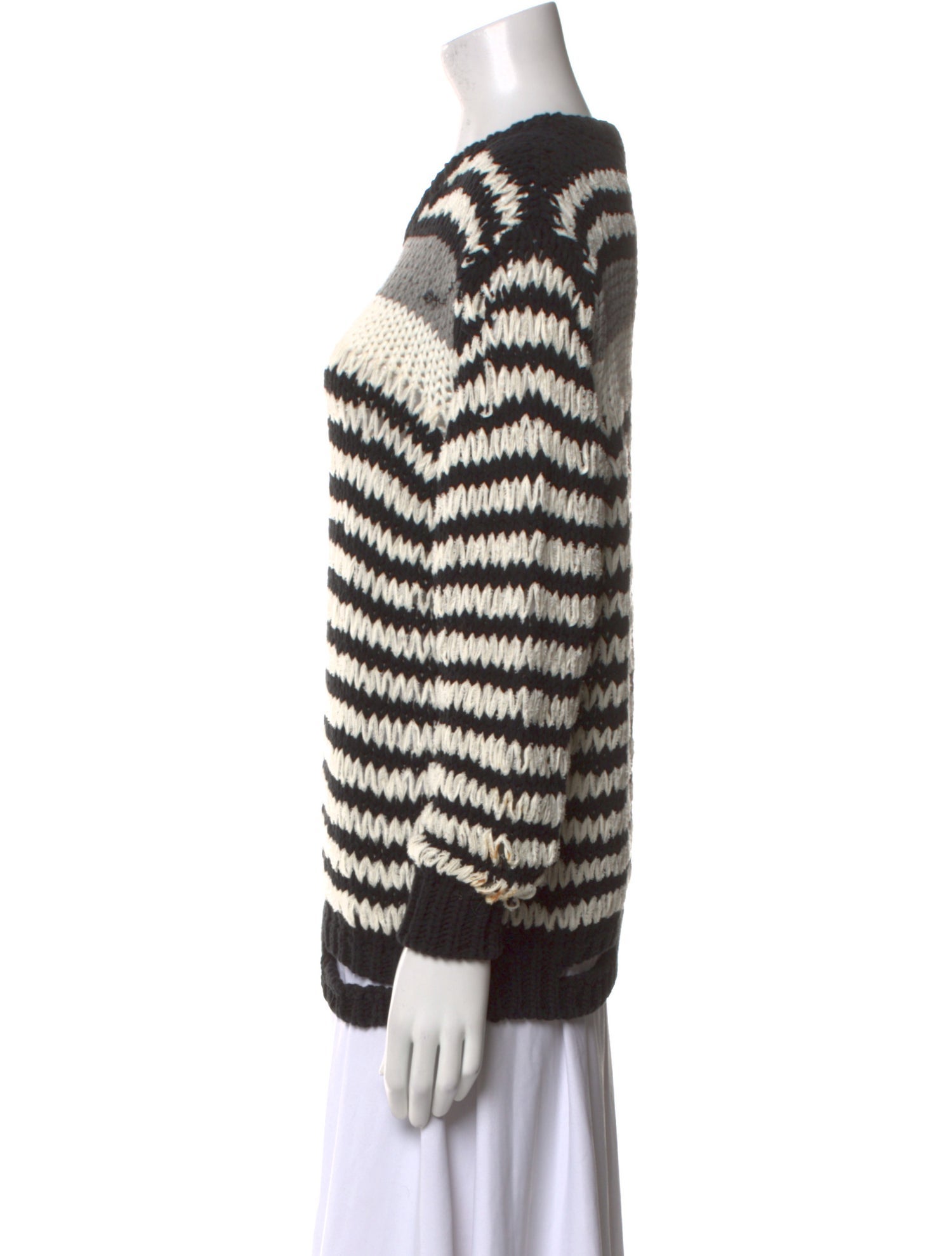 Iro Striped Crew Neck Sweater
