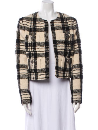 Iro Plaid Print Evening Jacket