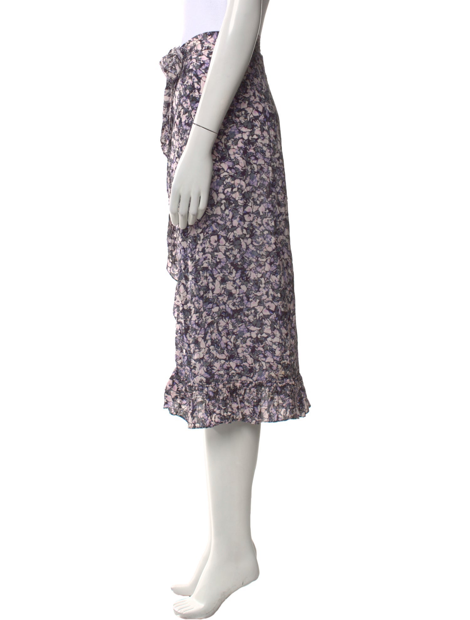 Iro Floral Print Midi Length Skirt