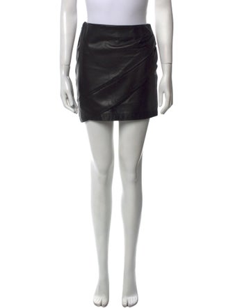 Iro Lamb Leather Mini Skirt