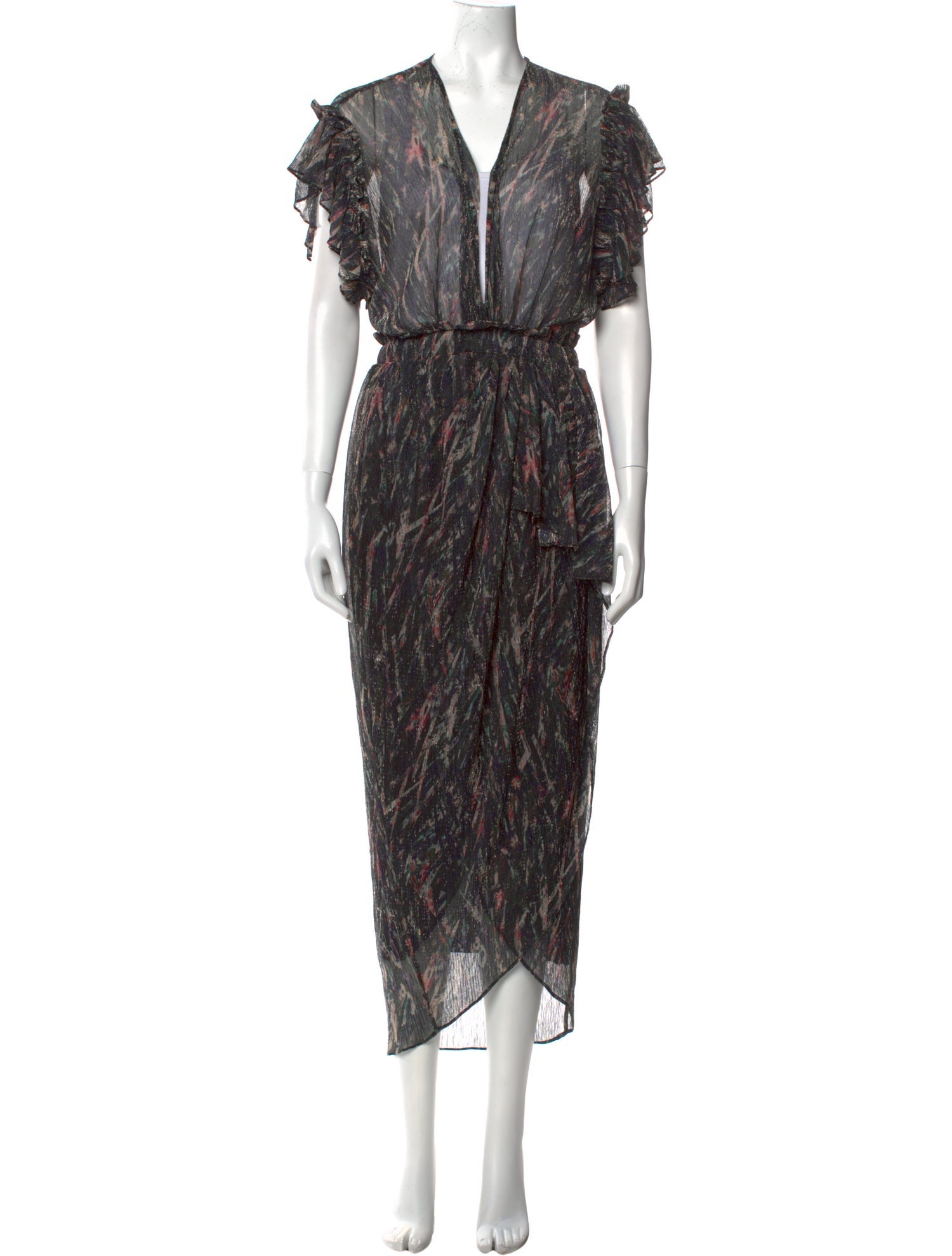 Iro Printed Long Dress