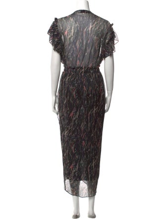 Iro Printed Long Dress