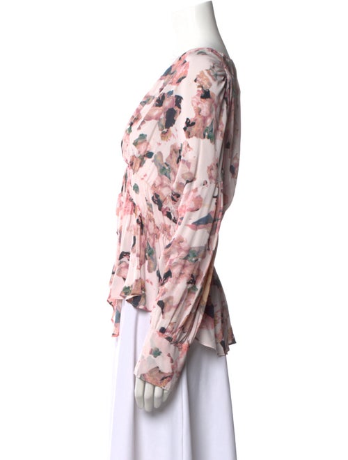 Iro Printed V-Neck Blouse