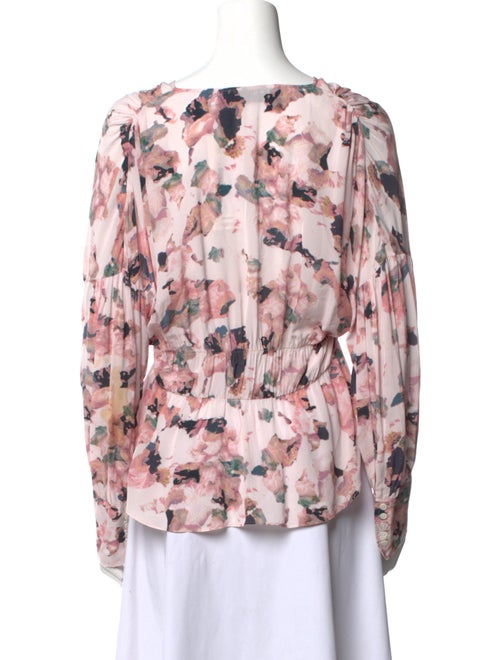 Iro Printed V-Neck Blouse