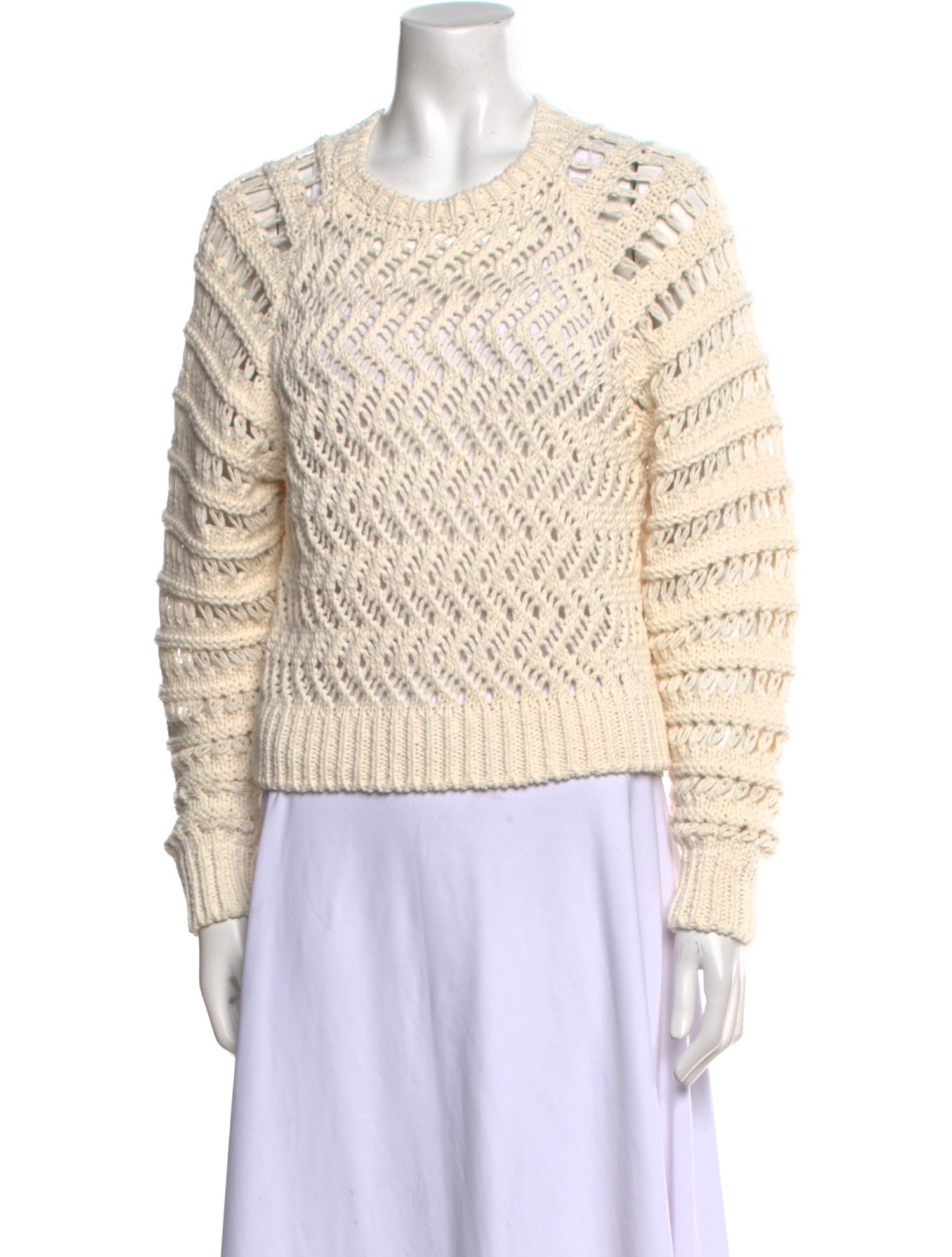 Iro Patterned Crew Neck Sweater