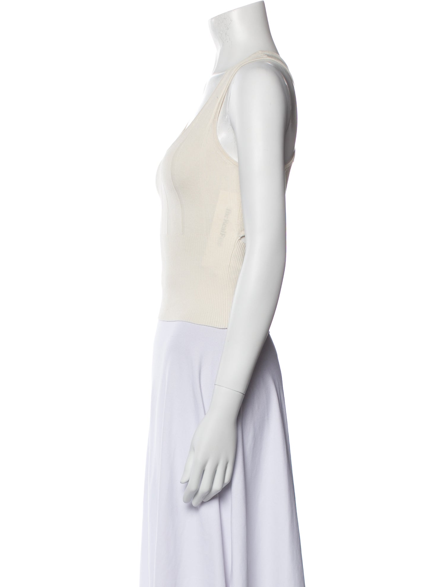 Iro Silk Scoop Neck Crop Top