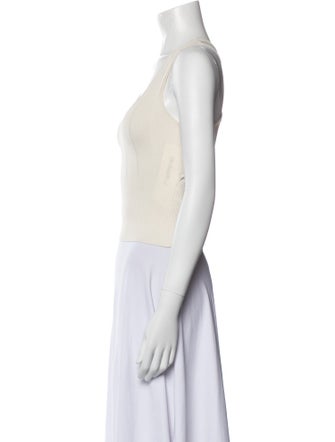 Iro Silk Scoop Neck Crop Top