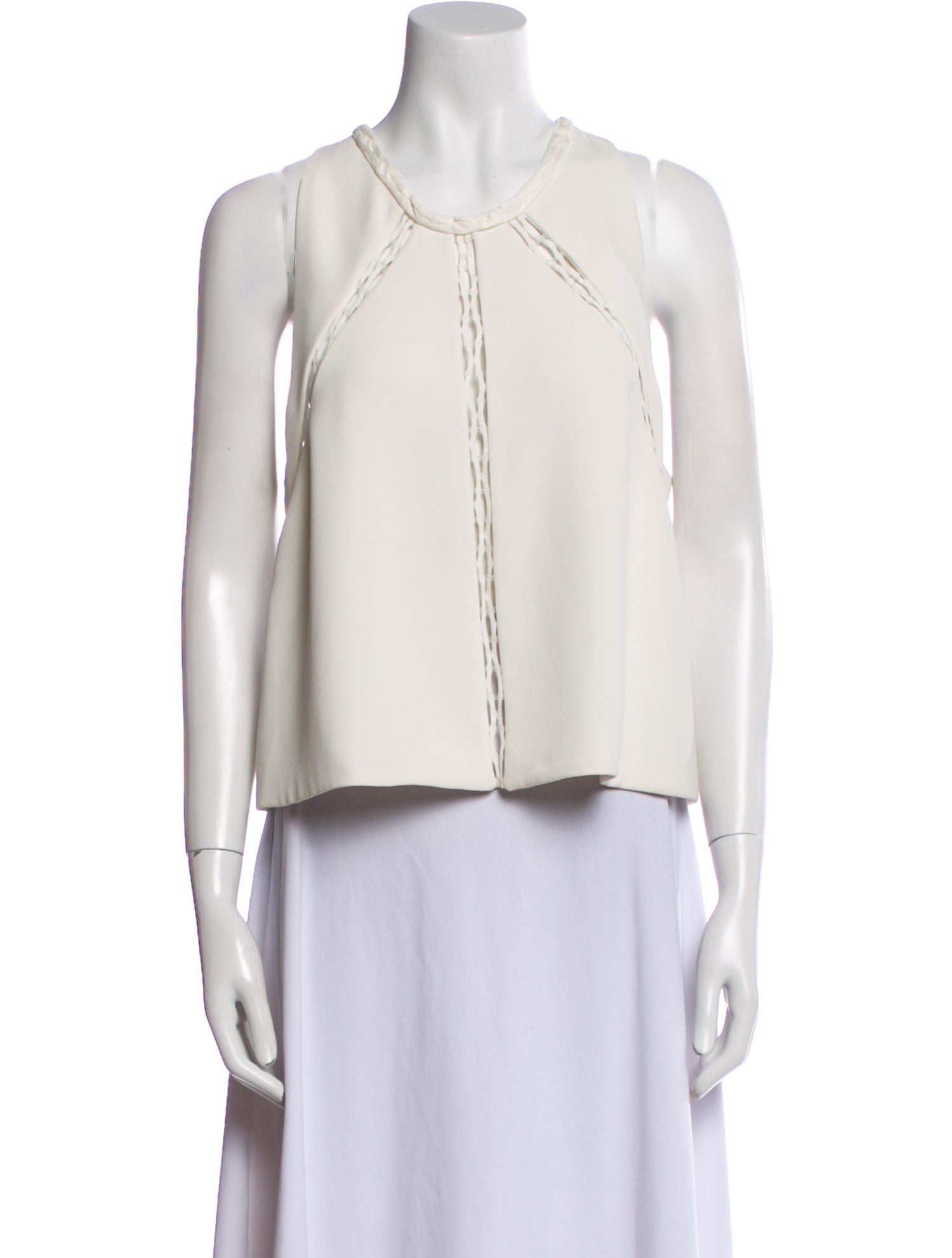 Iro V-Neck Sleeveless Crop Top